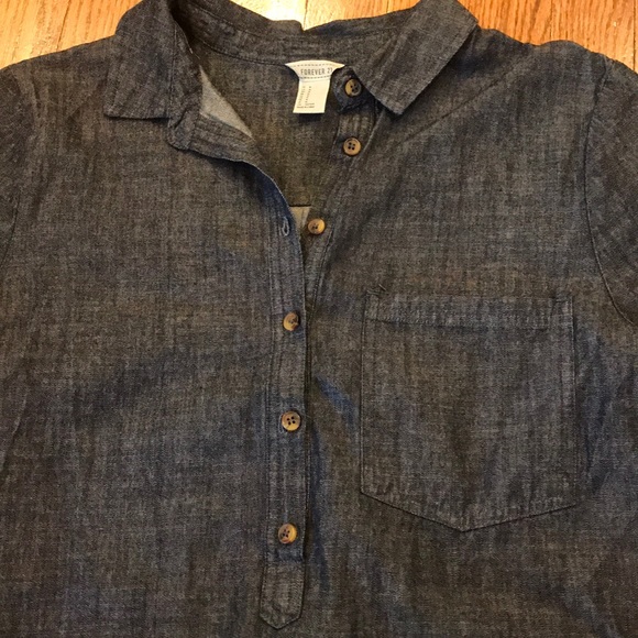 Forever 21 collared blue dress - Picture 3 of 5